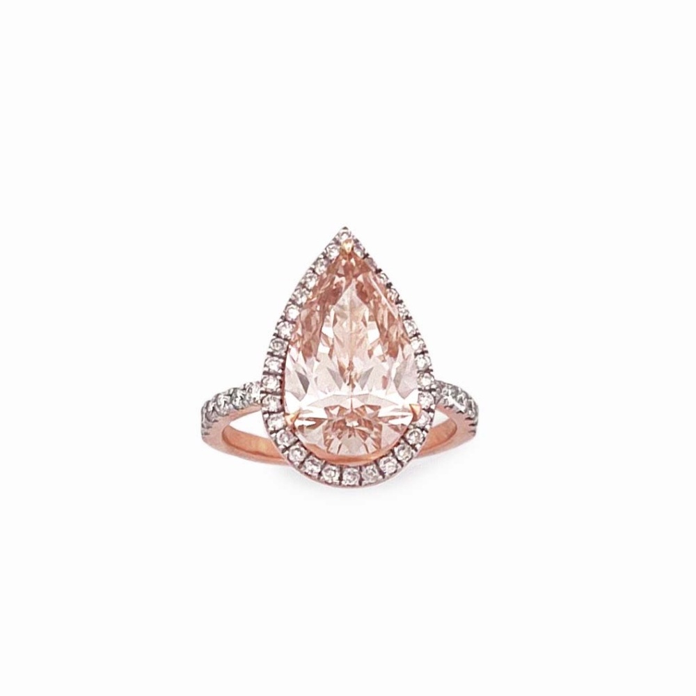 IGI Certified 4.22 ct Pink Diamond Ring
